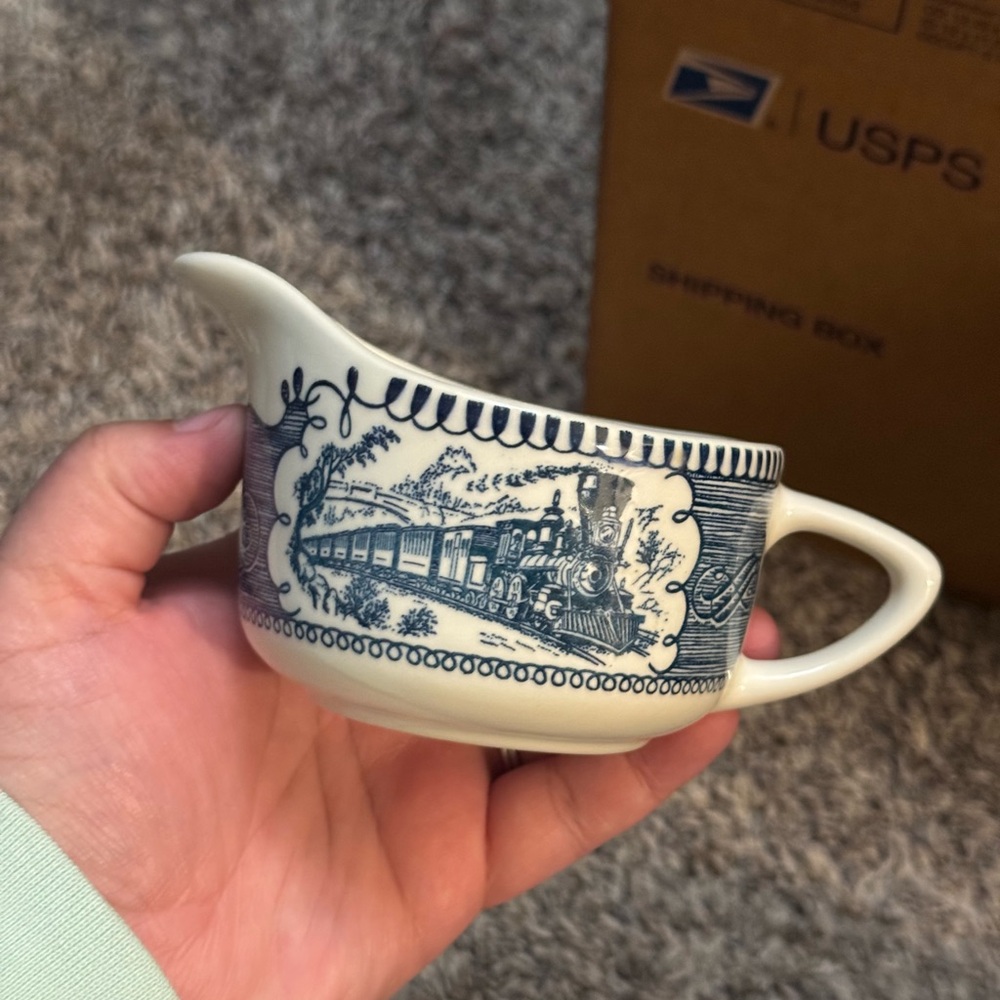 Vintage Currier & Ives Creamer Pitcher